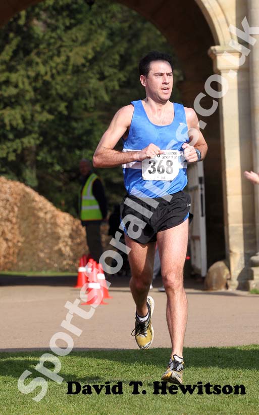 Michael Morris (Morpeth Harriers) wins the Run Northumberland Half Marathon.